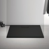 Receveur rectangulaire acrylique ultrafin 25 cm Ultra Flat New Noir Mat 120x70cm