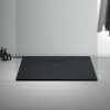 Receveur rectangulaire acrylique ultrafin 25 cm Ultra Flat New Noir Mat 120x70cm