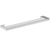 Porte serviette carré Conca double barres 60cm chrome