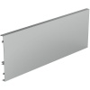 Paroi arrière en aluminium recoupable pour hauteur de profil 186 mm longueur 2000 mm coloris argent