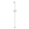 Barre coulissante avec support douchette Cavere Care 1200 mm 096 Argent métallisé