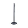 Poteau de chantier mobile métal base fixe Ø 360mm noir hauteur 1 mètre Ø 50 mm