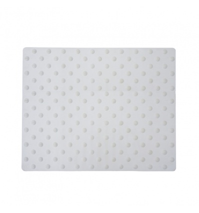 Dalle podotactile clous caoutchouc blanc 810x620x7 mm