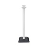 Poteau PVC monobloc base lestée blanc Ø 50 mm hauteur 950 mm