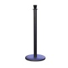 Poteau noir tête cylindrique Ø 50 mm hauteur 1000 mm