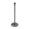 Poteau noir tête cylindrique Ø 50 mm hauteur 1000 mm