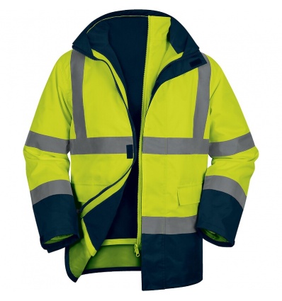 Parka haute visibilité jaune SPEED 5 en 1 taille S