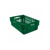 Caisse ajourée 600 x 400 x 135 mm en PEHD recyclé 25 L vert