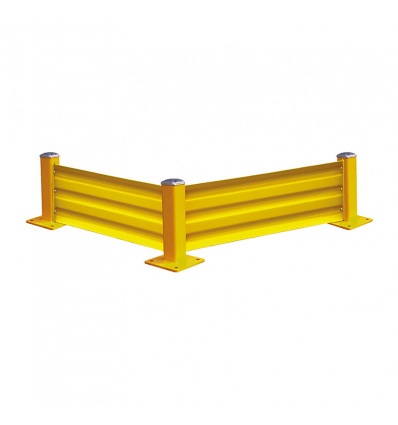 Poteau et lisse de protection barrière longueur 2895 mm