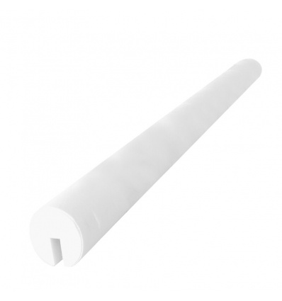 Protection EVA rond fendu 20x8mm blanc Ø40 mm x 750 mm Lot de 5