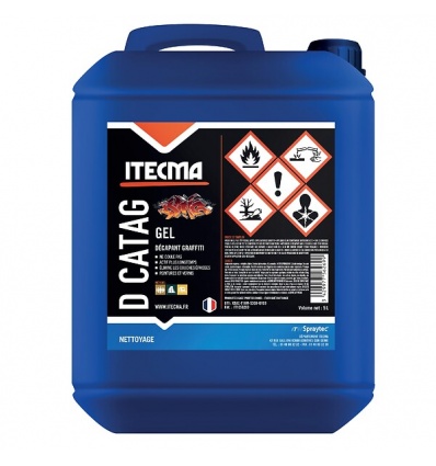 Décapant graffitis GEL D CATAG GEL bidon de 5 litres