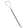 Timon amovible pour socles rouleurs 600 x 400 mm avec base de fixation déplacement charges lourdes en tirant poussant