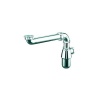 Tubulure de raccordement et siphon gain de place pour lavabo Ø 32 mm chromé