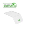 Couvercle biosourcé pour bac à ingrédients 40 L 80 L blanc