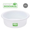 Bac à diviseuse biosourcé rond 19 L blanc