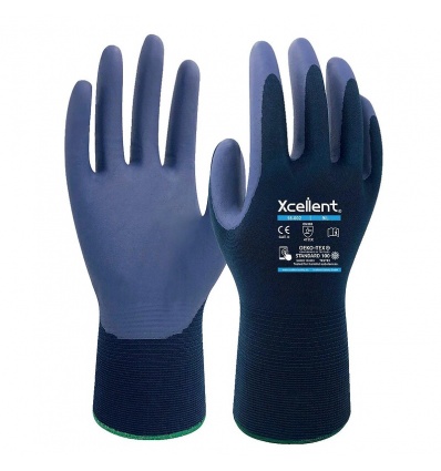 Gants 18002 NYLONNITRILE Jauge 18 Dextérité Bleu marine taille 6 la paire