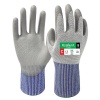 Gants 12350 POLYESTERPU Jauge 13 anticoupure C gris taille 6 sachet de 12 paires