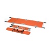 Brancard Orange pliable en toile plastifiée avec housse de transport