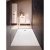 Receveur de douche céramique Cascade ultraplat blanc brillant 120x90 cm