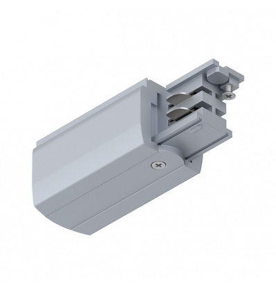 Alimentation de fin de circuit ProRail3 droite Blanc 230V métalplastique 3 phases