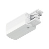 Alimentation de fin de circuit ProRail3 droite Blanc 230V métalplastique 3 phases