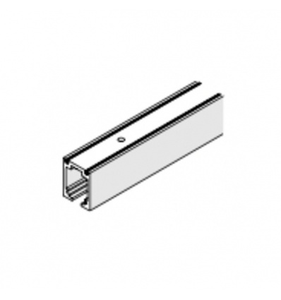 Rail de coulissage pour ferrure de volet Frontslide 60A faible hauteur long 2500 mm en acier finition argent