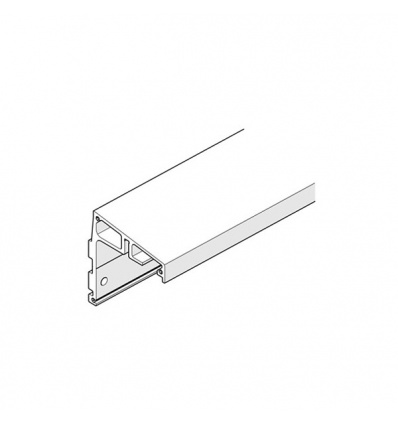 Profil équerre pour rail de coulissage Frontslide pour 1 volet simple voie long 6000 mm