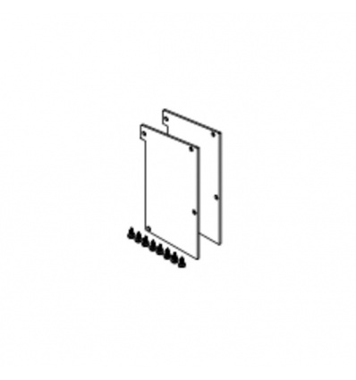 Caches dextrémité pour rail de coulissage Frontslide 60A pour 2 volets double voie