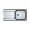 Évier Spark Inox Dekor 1000x500mm 1 cuve 1 égouttoire SKL 611100