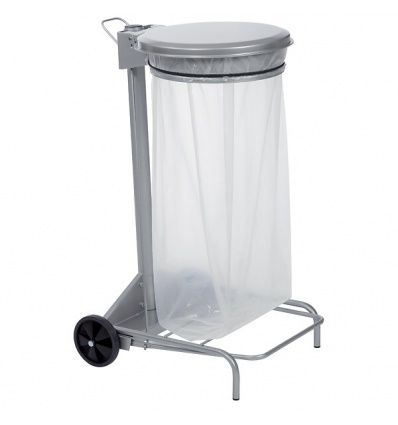 Support sac mobile à pédale Collecroule 110L inox