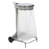 Support sac mobile à pédale Collecroule 110L inox