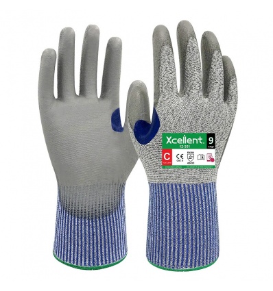 Gants anticoupure C enduction PU jauge 13 12351 taille 7 carton de 144 paires