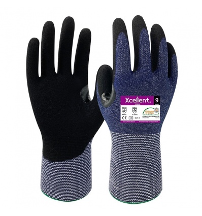 Gants anticoupure C enduction nitrile jauge 15 12900 taille 7 carton de 144 paires