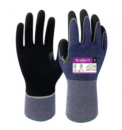 Gants anticoupure C enduction nitrile jauge 15 12901 taille 8 carton de 144 paires