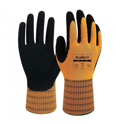 Gants super flex enduction Latex jauge 13 2111 taille 6 carton de 144 paires