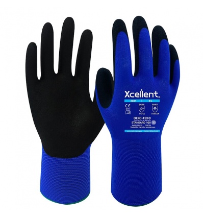 Gants dextérité grip enduction nitrile jauge 15 3001 taille 6 carton de 144 paires