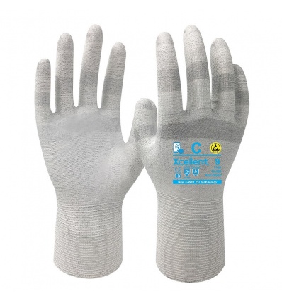 Gants super flex enduction PU spécial jauge 18 18900 taille 6 carton de 144 paires