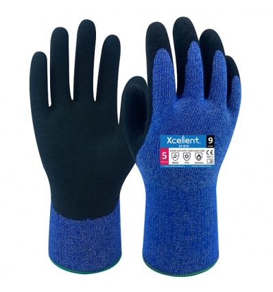 Gants thermique enduction Latex jauge 10 51818 taille 8 carton de 120paires