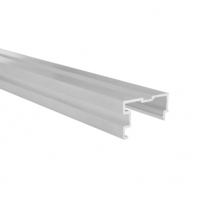 Poignée Decorel laqué blanc RAL 9210 Longueur 2550mm pour panneaux de 19mm