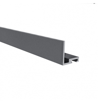 Cornière basse pour placard laqué blanc RAL 9210 mat Longueur 3000mm