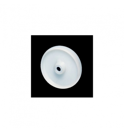 Roue Polypropylène blanc 80x30 moyeu lisse 12x40 100kg