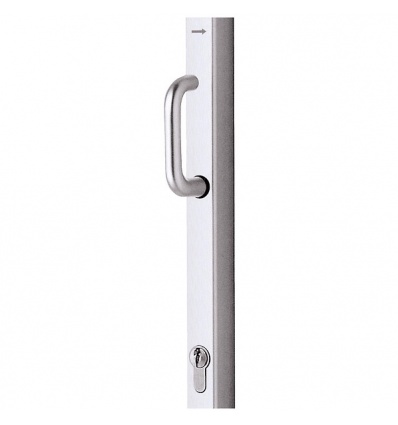 Crémone pompier à cylindre européen en applique finition blanc pour menuiserie bois métal ou PVC 335