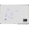 Tableau blanc UNITE PLUS surface magnétique acier émaillé effaçable à sec cadre en aluminium H 100 cm x L 150 cm