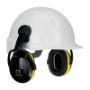 Coquilles antibruit pour casque de chantier vert SNR 26 dB