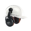 Coquilles antibruit pour casque de chantier orange SNR 31 dB