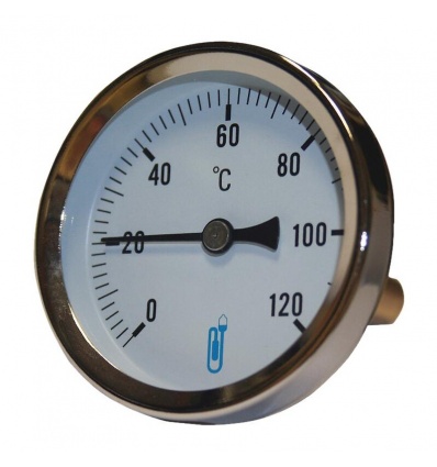 Thermomètre bimétallique à cadran A45D 0120C Ø 63 mm plongeur 60 mm