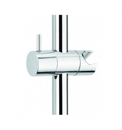 Curseur ajustable pour barre de douche Ø 18 mm chromé