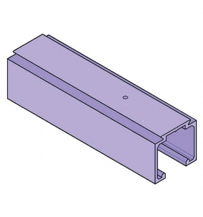 Rail pour ferrures coulissantes 0500 longueur 2 m en aluminium anodisé