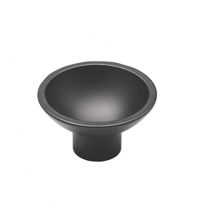 Bouton zamak Tazza diamètre 53 mm finition noir mat