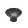 Bouton zamak Tazza diamètre 53 mm finition noir mat